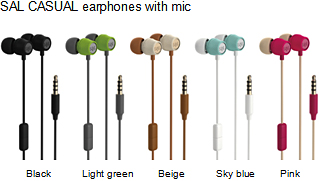 Images: SAL CASUAL earphones with mic