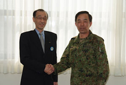 写真: 陸上自衛隊東北方面隊との協定締結について