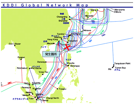 }: KDDI Global Network Map