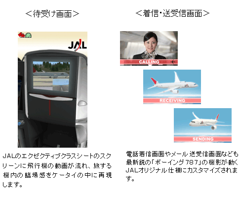 画面: 「JALケータイ パック」について
