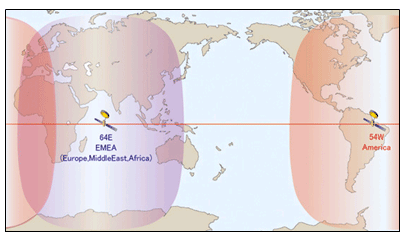 図: 2009年2月24日までの提供エリア