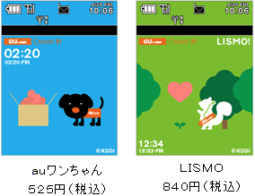 図: 「オリジナルケータイ用待ち受けFlash®」イメージ