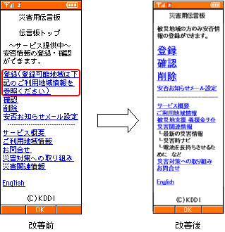 写真: auケータイ