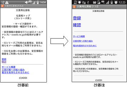 写真: auスマートフォン