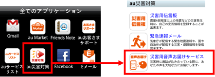 図: 「災害用音声お届けサービス」ご利用イメージ