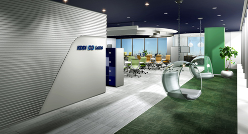 写真: 「KDDI ∞ Labo」スペースイメージ〉