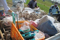 写真: 回収したごみ