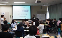 写真: 盛り上がる「エフスタ! アイディアソン」