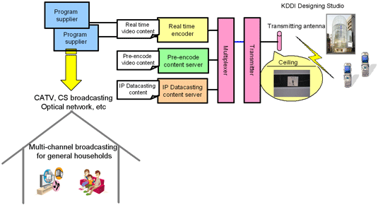 Figure: Configuration of MediaFLO Experimental Station