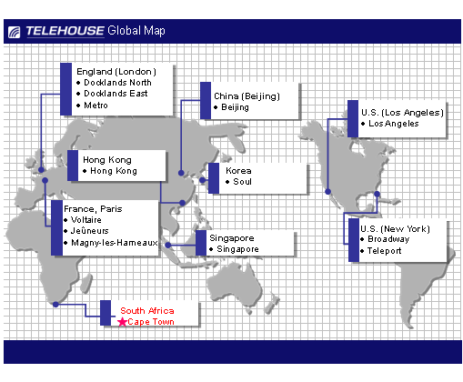 Image: TELEHOUSE Global Map