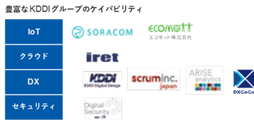 豊富なKDDIグループのケイパビリティ