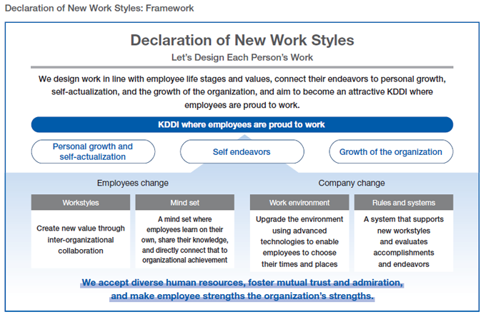 Declaration of New Work Styles: Framework