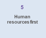 5 Human resources first