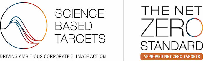 Logo: SCIENCE BASED TARGETS/THE NET ZERO STANDARD