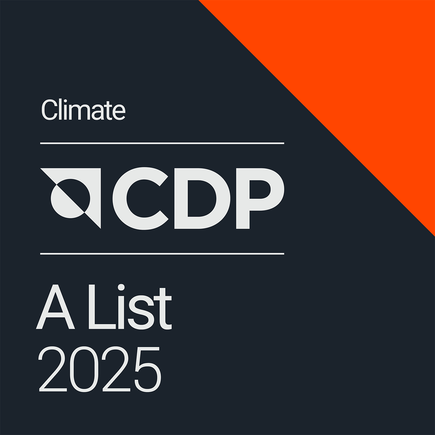 Logo: CDP Climate Change A List 2025